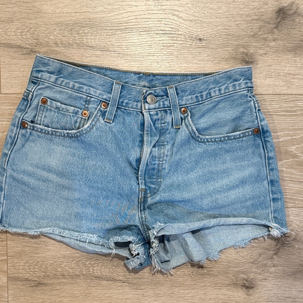 Levi's Light Blue Jean Shorts for Women